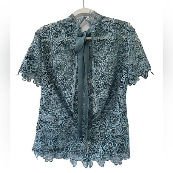 Self Portrait Lace Open Back Top - Picture 4 of 7